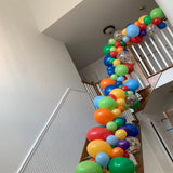 Rainbow Confetti Balloon Garland Arch Kit: Fiesta, Circus, Birthday Party Decorations