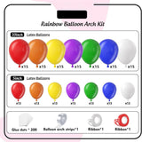 Rainbow Balloon Arch Kit 211pcs Colorful Garland Balloons Cinco De Mayo Pool Party Decorations