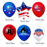 Memorial Day Balloon Decorations Patriotic Star Foil Balloons 4th Of July Party Supplies