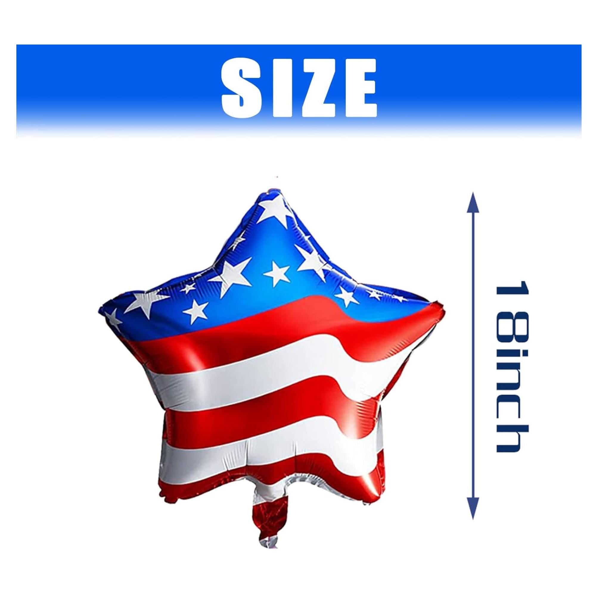 Patriotic 4th Of July Balloon Set Red White Blue American Flag Star Party Decorations
