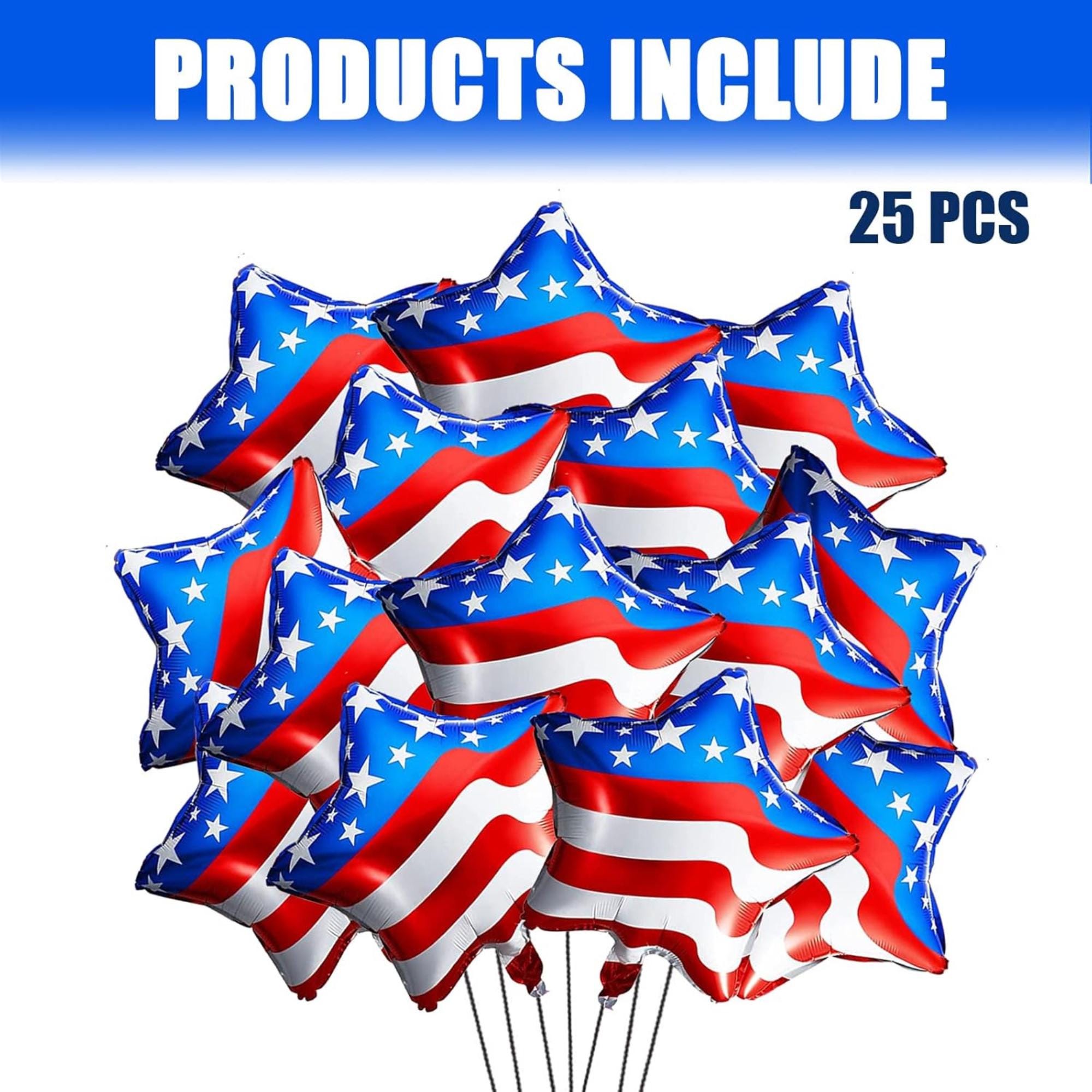 Patriotic 4th Of July Balloon Set Red White Blue American Flag Star Party Decorations