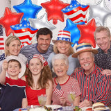 Patriotic 4th Of July Balloon Set Red White Blue American Flag Star Party Decorations