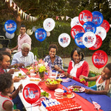4th Of July Patriotic Balloon Set Red White Blue 250th Anniversary USA Party Decorations