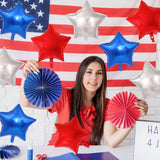 Red White Blue Star Foil Balloons Patriotic 4th Of July USA Party Decorations