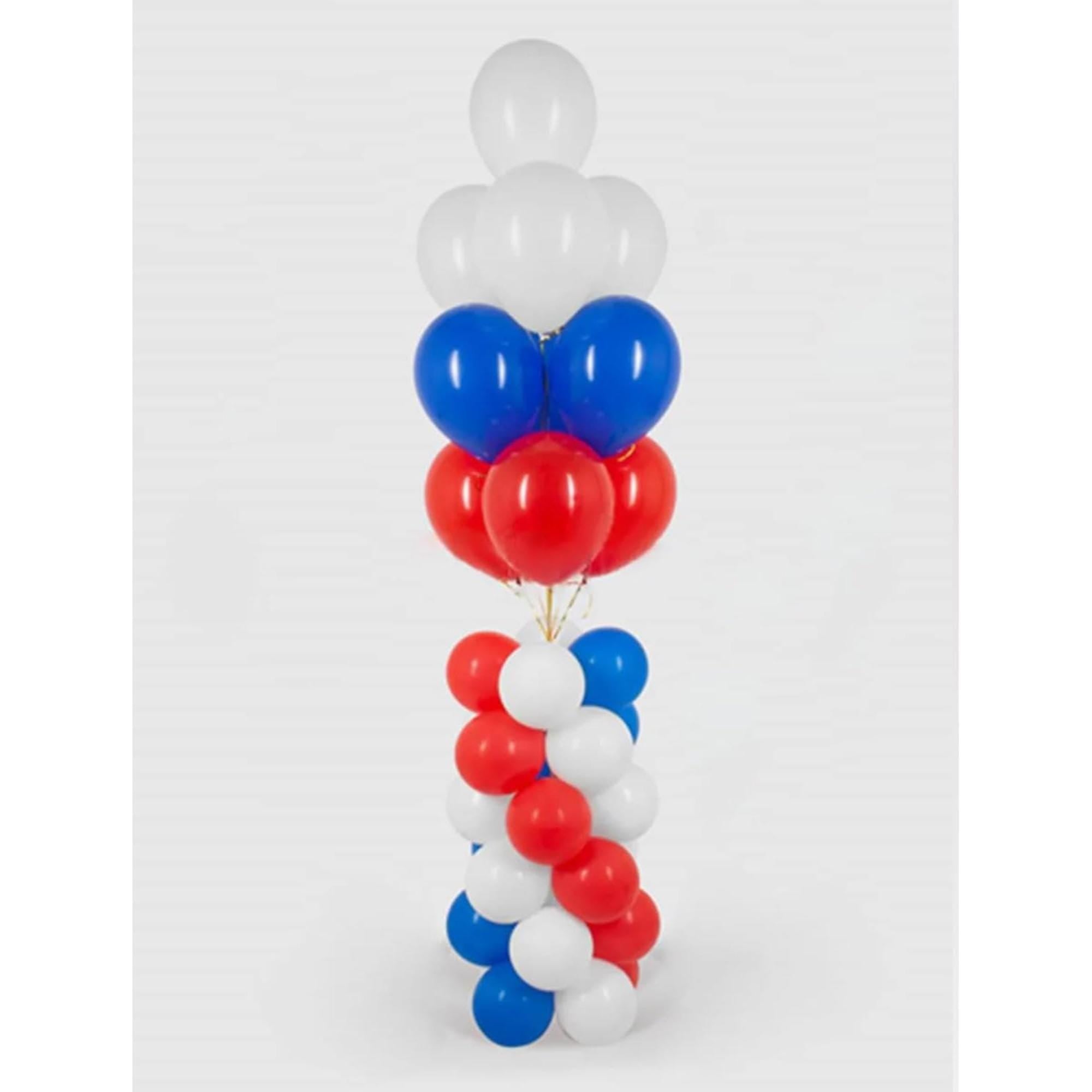 Patriotic Confetti Balloons Red White Blue 4th Of July Party Decorations