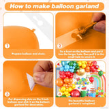 Rainbow Balloon Garland Arch Kit: Red, Gold, Blue, Orange, Yellow, Green Balloons