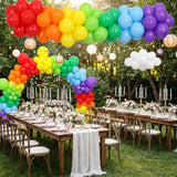 Rainbow Balloon Arch Kit: 135pcs Latex Balloons for Cinco De Mayo Decorations