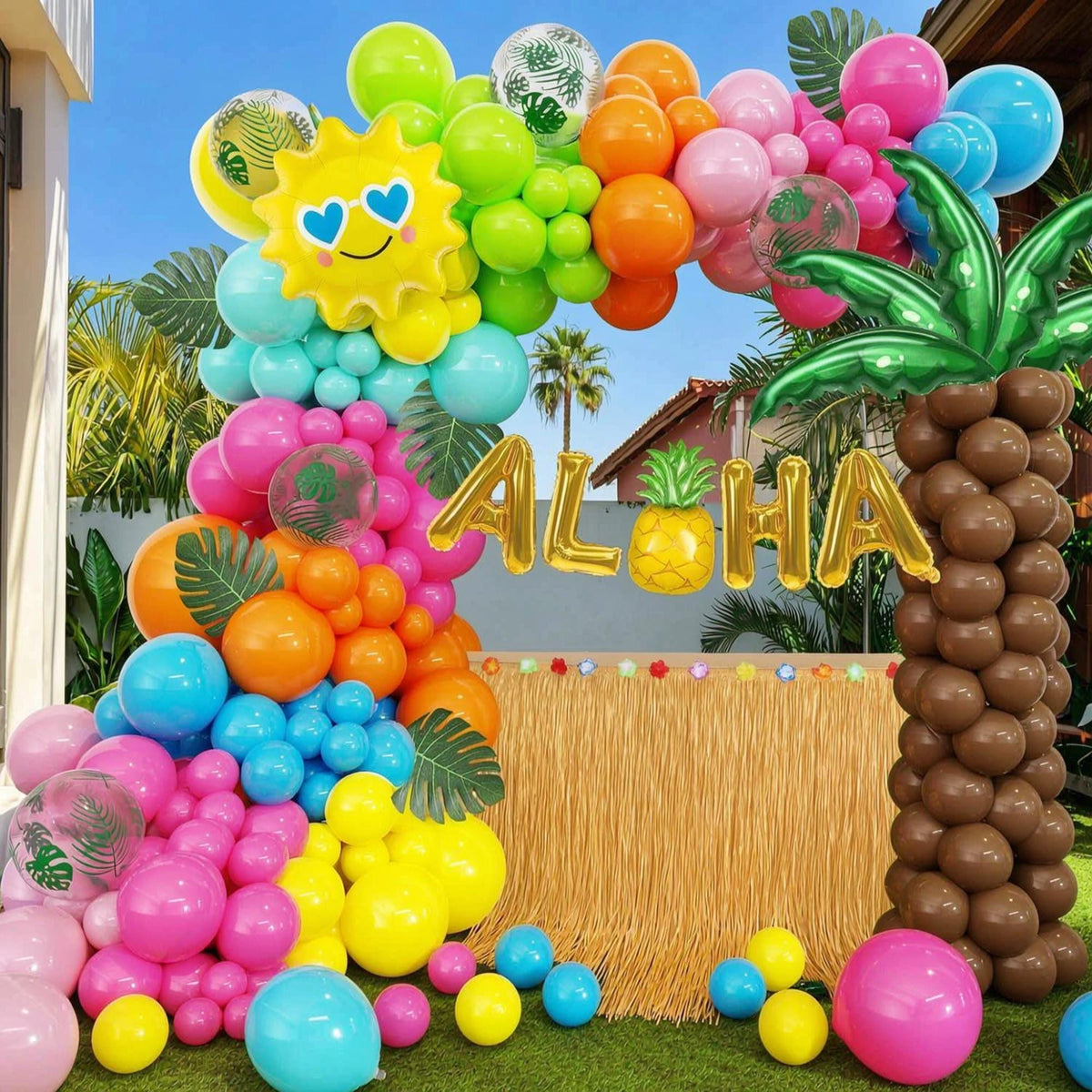 Fiesta Baby Shower Balloon Boxes: "Let's Fiesta" Tropical Party Decorations