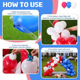 Memorial Day Grave Decoration Kit Patriotic Cemetery Decor Red White Blue Memorial Set