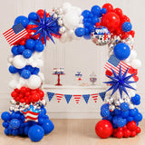 Patriotic Balloon Garland Arch Kit Red White Blue 4th Of July Party Decor
