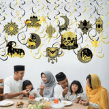 Eid Al Adha Hanging Swirls Eid Mubarak Ramadan Party Ceiling Decorations