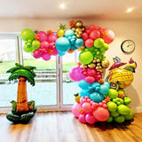 Hawaiian Balloon Arch Kit: Tropical Garland for Summer Parties (108pcs)