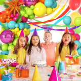 Tropical Balloon Arch Garland Kit Hot Pink Teal Blue Green Orange Balloons Birthday