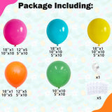 Tropical Rainbow Balloon Arch Garland Kit: Hawaii Luau Party Decorations