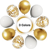 White Gold Balloon Arch Kit for Eid Ul Adha Party Decorations