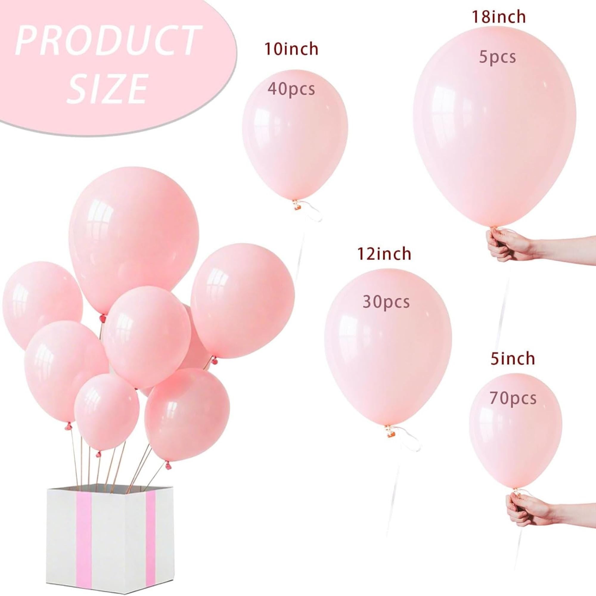 Pastel Pink Balloon Arch Kit, Macaron Garland, Baby Shower Birthday Party Decor