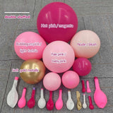 Hot Pink Balloon Arch Kit, Double Stuffed Garland, Birthday Baby Shower Decor