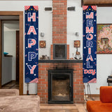 Patriotic Porch Banner Set: Happy Memorial Day USA Flag Door Decorations