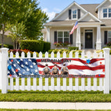 Patriotic Memorial Day Banner: Stars and Stripes Burlap Porch Decor