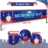 Memorial Day Banner: Remember and Honor Patriotic Yard Decoration