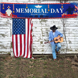 Memorial Day Banner: Remember and Honor Patriotic Yard Decoration