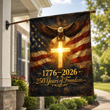 250th Anniversary USA Flag Double Sided Patriotic Outdoor Banner We The People 1776 2026 Decor