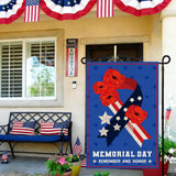 Memorial Day Garden Flag Double Sided Burlap Patriotic Yard Decoration Outdoor American Decor
