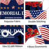 Memorial Day Patriotic Backdrop Banner Remember And Honor Photography Party Decoration Indoor Outdoor