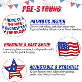 Patriotic Banner: Home of the Free Because of the Brave, USA Decor