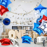 Patriotic Star Foil Balloons Red White Blue 4th Of July Independence Day Party Decor