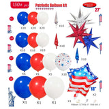 Patriotic Balloon Garland Arch Kit Red White Blue 250th Anniversary 4th Of July Decor