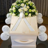 White Memorial Balloons Funeral Decoration Latex Balloon Set Celebration Of Life Party Decor