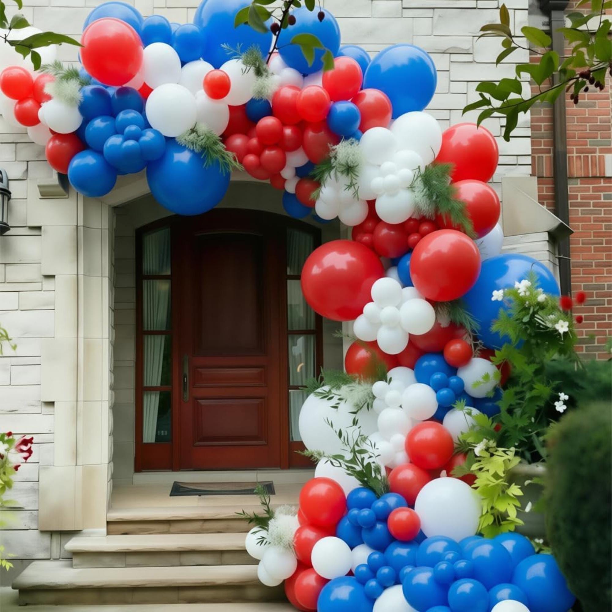 Red White Blue Latex Balloons Patriotic 4th Of July Independence Day Party Decorations