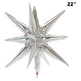 Patriotic Starburst Foil Balloons Red White Blue 4th Of July Party Decorations