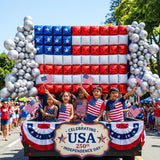 Patriotic Balloon Arch Kit Red White Blue 4th Of July USA Party Decorations