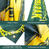 Large Green Eid Mubarak Yard Banner Islamic Home Party Decorations
