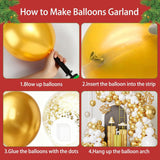 White Gold Balloon Arch Kit: Eid Ul Adha Party Garland Decorations