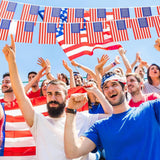 100 PCS American Flag Banner Set | USA Patriotic Decorations | Independence Day Party Bunting