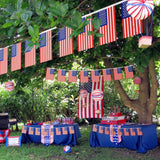 100 PCS American Flag Banner Set | USA Patriotic Decorations | Independence Day Party Bunting