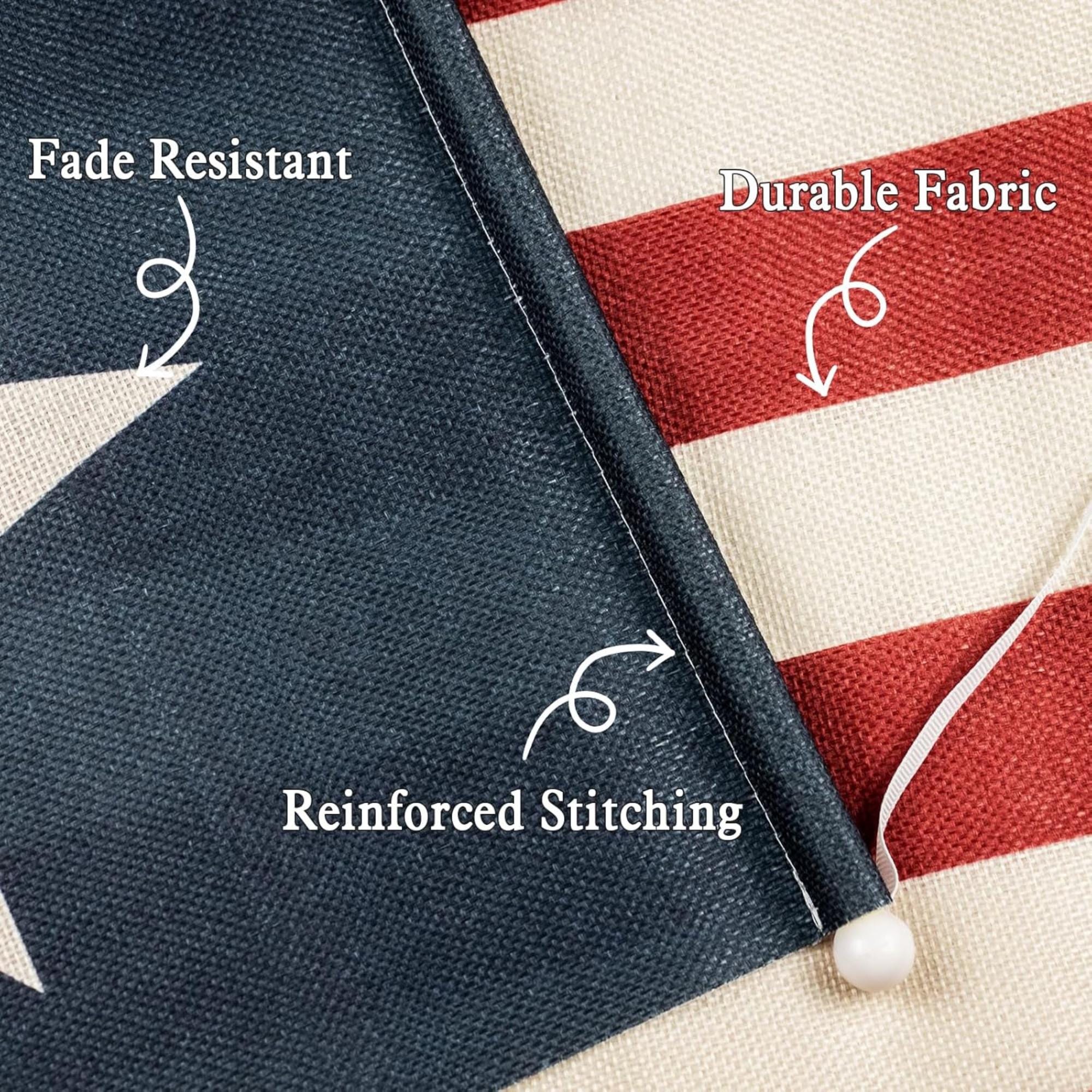 4th of July Porch Banners | Patriotic Stars Stripes Door Decor Set