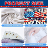 Patriotic Banner Backdrop | Home of the Free Because of the Brave Decor