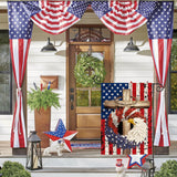 Patriotic Eagle Garden Flag | Double Sided USA Memorial Day Yard Decor