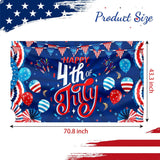 Large Patriotic 4th of July Banner Backdrop | USA Flag Party Sign Decorations