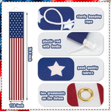 Patriotic Porch Banner Set | American Flag Hanging Decorations | 4th of July Memorial Day Decor