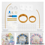 Party Decorations 8FT & 6FT Half Arch Stand Kit Durable Balloon Arch Frame