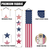 4th of July Door Banner | Stars Stripes Hanging Porch Sign | Patriotic Decor