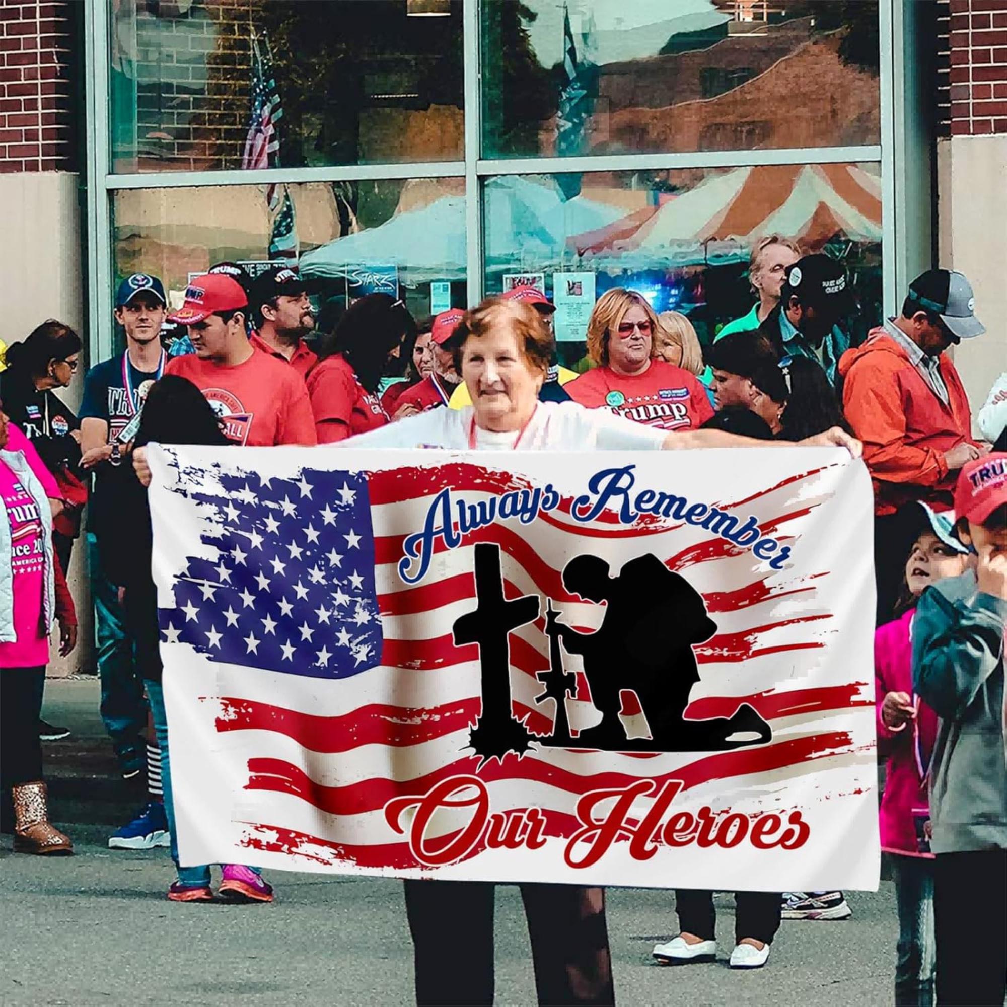 Memorial Day Garden Flag | Double Sided Patriotic Heroes Tribute (3x5)