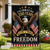 USA 250th Anniversary Garden Flag | Patriotic Eagle Freedom Yard Decor
