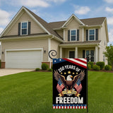 USA 250th Anniversary Garden Flag | Patriotic Eagle Freedom Yard Decor