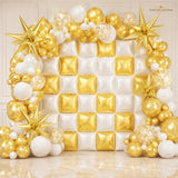 Gold White Balloon Arch Garland Kit | Eid ul Adha Party Backdrop Shower Decor